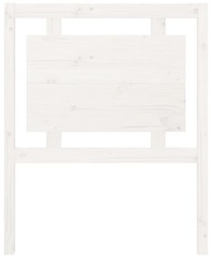 Cabeceira de cama 80,5x4x100 cm madeira de pinho maciça branco