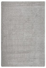 Tapete shaggy 140x200 cm antiderrapante cinzento-claro
