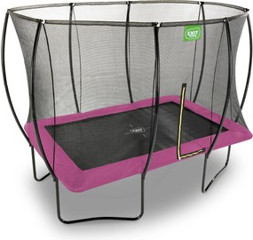 Trampolim retangular Silhouette 244 x 366 cm - rosa