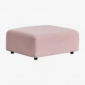 Puff Estofado Fogler Bombazina Rosé - Sklum