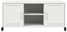 Móvel de TV 100,5x39x43,5 cm aço branco