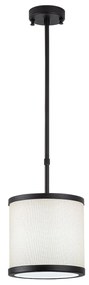 Candeeiro de Teto Way – Preto e Branco – 20 x 20 x 75 cm