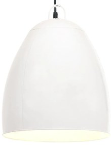 Candeeiro teto industrial redondo 25 W 42 cm E27 branco