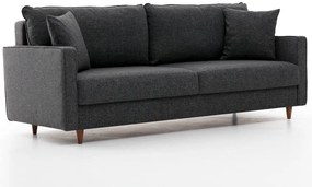 Sofá de 3 Lugares Eva – Antracite – 210x82x90 cm