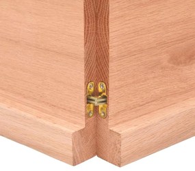 Prateleira de parede 140x60x(2-4) cm carvalho tratado castanho