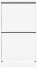 Sapateira c/ 2 gavetas articuladas 60x42x108 cm branco