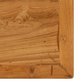Mesa de bar em madeira de teca recuperada maciça 150x70x106 cm