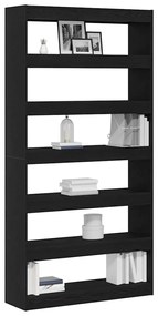 Estante vidaXL Carvalho preto Madeira de engenharia 100 x 30 x 198 cm