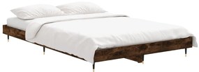 Estrutura cama s/ colchão derivados de madeira carvalho fumado