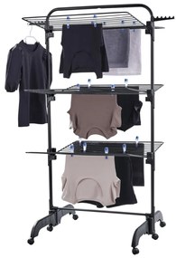 Estendal para a roupa em torre Comfort Tower 420 preto