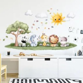 Papel de parede criança - Animais com luz do sol