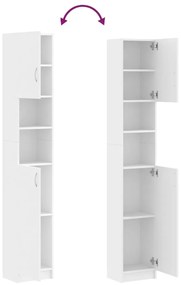 Armário de casa de banho derivados de madeira branco
