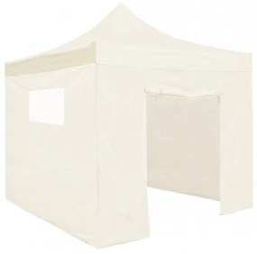 Tenda Jardim Para Festas, Feiras, Eventos 3x3 Line (Kit Completo) Creme