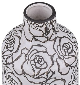 Vaso preto e branco com 26 cm ALINDA Beliani