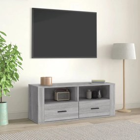 Móvel de TV 100x35x40 cm derivados de madeira cinzento sonoma