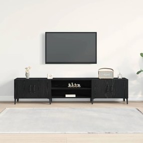 Estante de TV vidaXL Preta Carvalho 180x31,5x40 cm Madeira Engineered
