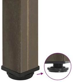 Pés de mesa de console 4 peças aço natural 72-74 cm aço