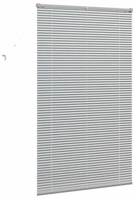 Persiana de Janela com cortinas Outros Manual Prata 100 x 175 cm Alumí