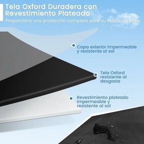Capa para aquecedor de pátio 220 x 86,5 x 48,5 cm com fecho e bolsa de armazenamento impermeável, à prova de poeira, resistente ao vento, resistente,