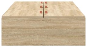 Cama de Armazenamento Carvalho Sonoma 75 x 190 cm - Madeira reforçada.
