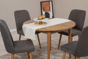 Conjunto de Mesa de Jantar Extensível e Cadeiras Vina – Pinho Atlântic