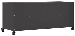 Móvel de TV 100,5x39x43,5 cm aço preto