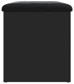 Banco de arrumação 62x42x45 cm derivados de madeira preto