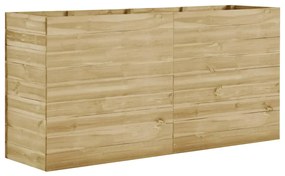 vidaXL Canteiro elevado para jardim 200x50x97 cm pinho impregnado