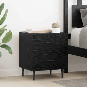 vidaXL Armário de Cabeceira 2 pcs Carvalho preto 40 x 35 x 47,5 cm