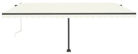 Toldo automático independente 500x300 cm cor creme