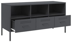 Móvel de TV 100,5x39x50,5 cm aço antracite