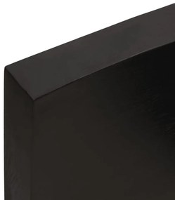 Prateleira de parede 40x10x6cm carvalho tratado castanho-escuro
