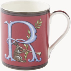Caneca em porcelana fina Alphabet A
