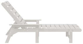 Sofá de Sol Branco 53x162x98.5 cm HDPE