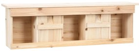 Casa para pardais com 5 divisões 68x15x21 cm madeira de abeto