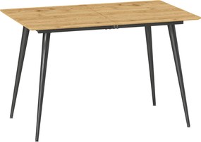 HOMCOM Mesa de Jantar Extensível 120-160 cm 6-8 Pessoas Pés em Aço Cor Madeira | Aosom Portugal