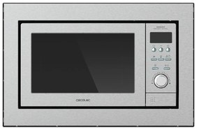 Micro-ondas GrandHeat 2500 Built-in Steel 900W, integralável, 25 litros, brilho, 10 funções pré-configuradas, multicooking, Quick Start [Classe energé