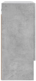 Armário parede 60x31x70cm derivados de madeira cinzento cimento