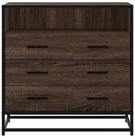 Cómoda com 1 Prateleira Aberta e 3 Gavetas - 70x41x70 cm - Derivados M