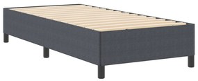 Cama vidaXL Cinza Escuro 90x200 cm em Tecido Cotele