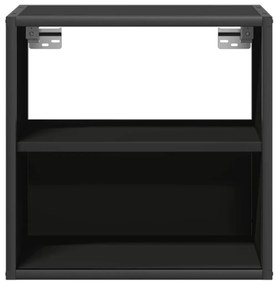 Mesa de cabeceira de parede 40x31x39,5 cm preto