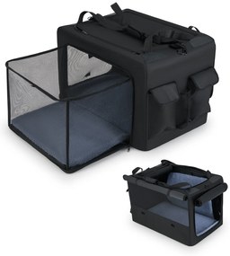 Escadas de espuma para cães de 4 degraus, escadas dobráveis ​​para cães com piso antiderrapante e capa removível e lavável, cinza