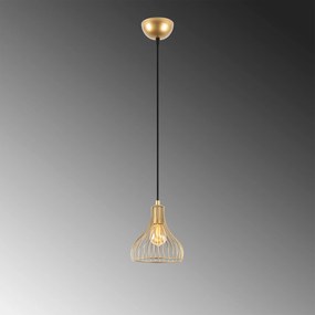Candeeiro de Teto Telyildo – Dourado Brilhante – 20 x 20 x 117 cm