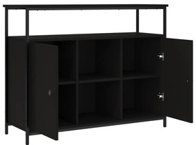 Aparador 100x35x80 cm derivados de madeira preto