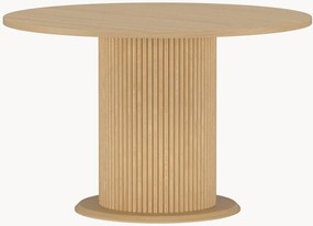 Mesa de jantar redonda com aspeto de madeira Reko, Ø 120 cm