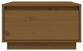 Mesa de centro 55x56x32 cm pinho maciço castanho mel