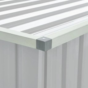 Caixa de arrumação para jardim 171x99x93 cm cinzento