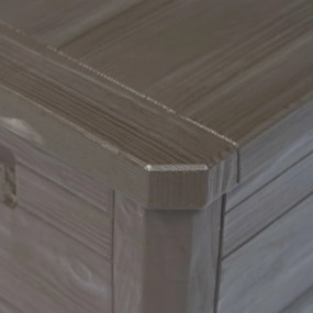 Caixa de arrumação para jardim 280 L castanho