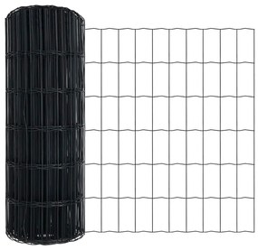 Cercas Euro com 13 Postes 0,4 x 50m em Aço Galvanizado Cinza