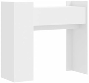 Mesa consola 100x35x90 cm derivados de madeira branco